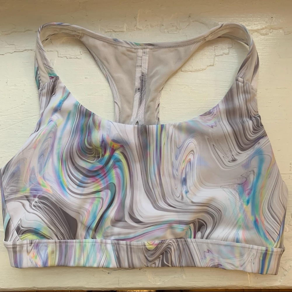 athleta contender racer back sports bra